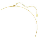 Idyllia pendant Mixed cuts, Heart, Pink, Gold-tone plated